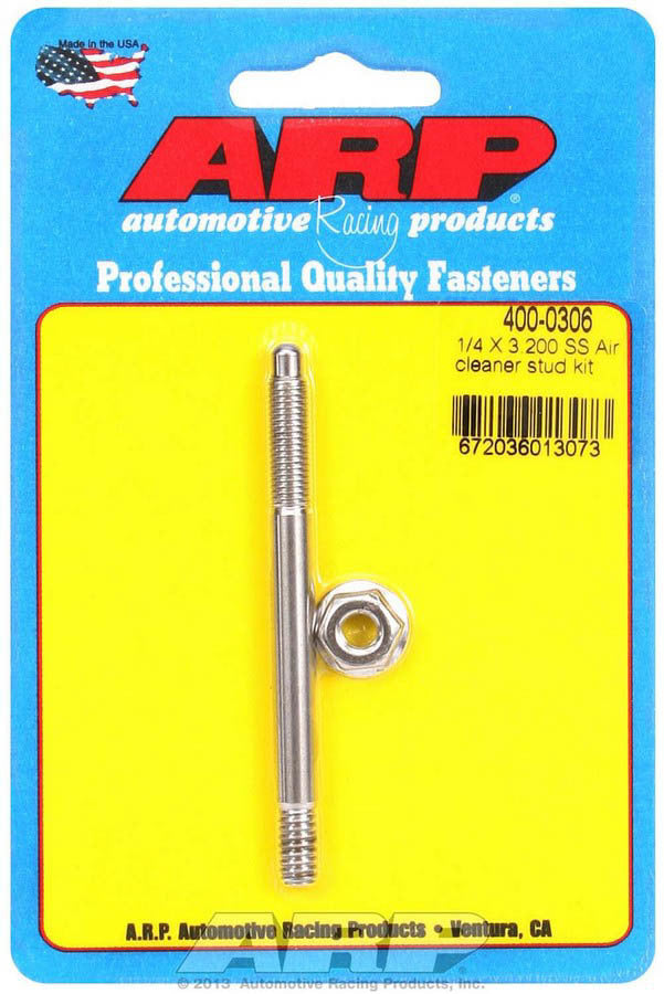 ARP 400-0306 - Air Cleaner Stud Kit - 1/4 x 3.200 S/S image