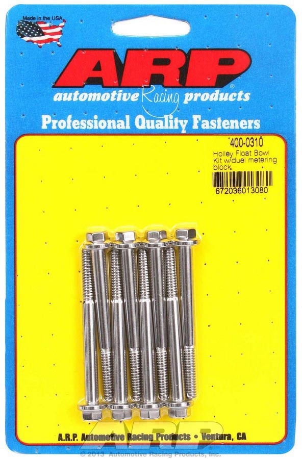 ARP 400-0310 - Holley Float Bowl Bolt Kit image
