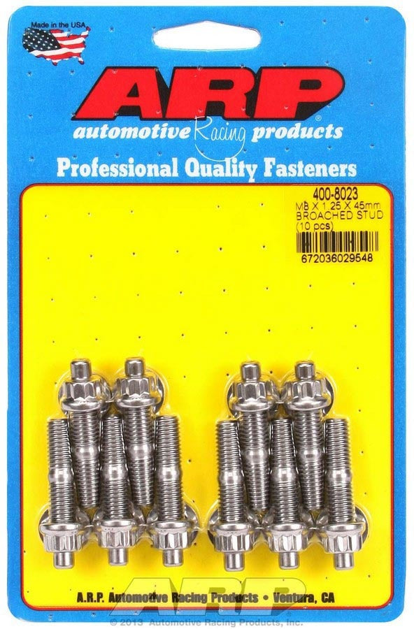 ARP 400-8023 - S/S Stud Kit - (10) M8 x 1.25in x  45mm image