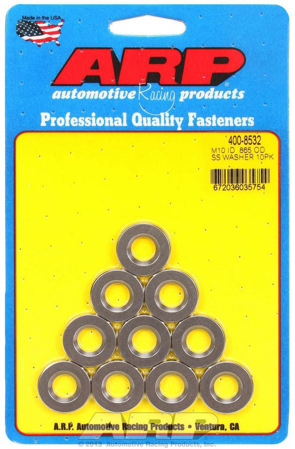 ARP 400-8532 - 10mm ID SS Washers 10pk  .865 OD image