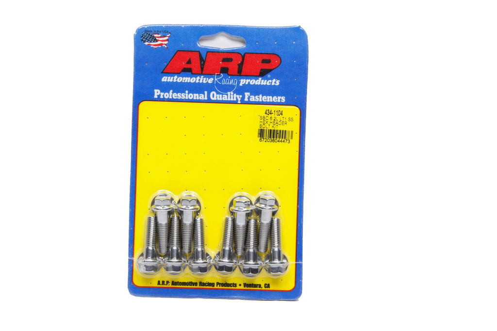 ARP 434-1104 - Header Bolt Kit - GM LT1 6.2L 6pt S/S image