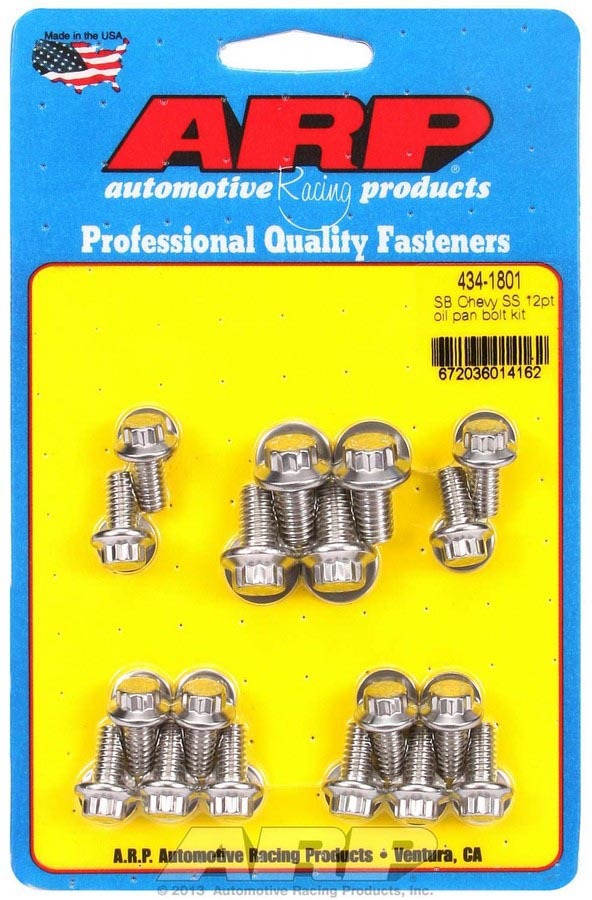 ARP 434-1801 - SBC S/S Oil Pan Bolt Kit 12pt. image