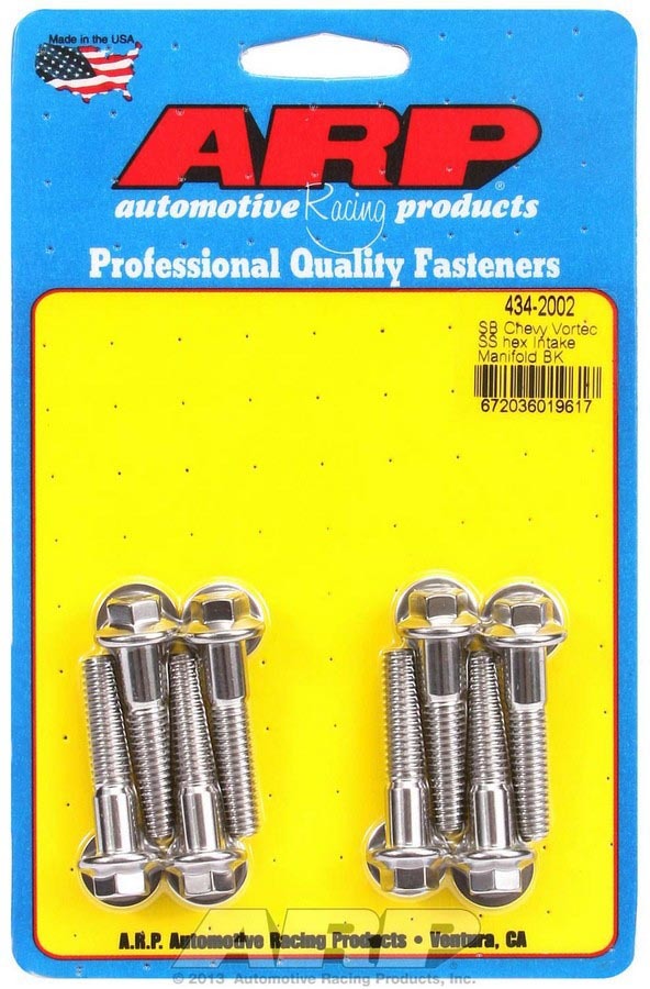 ARP 434-2002 - SBC S/S Intake Bolt Kit 6pt. image