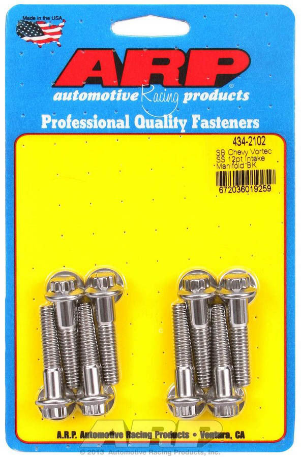 ARP 434-2102 - SBC S/S Intake Bolt Kit 12pt. image