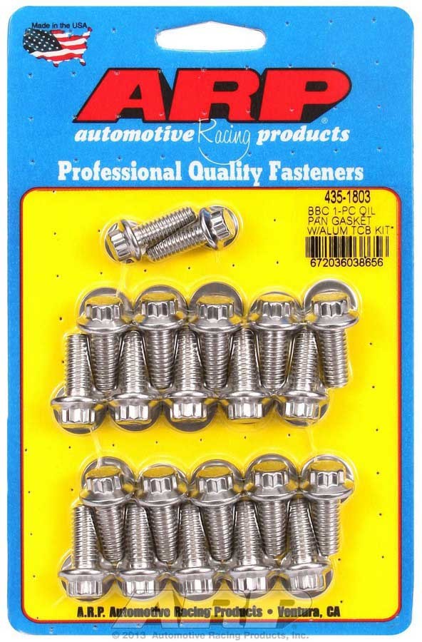 ARP 435-1803 - BBC S/S Oil Pan Bolt Kit 12pt. image