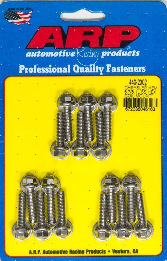 ARP 440-2302 - Coil Bracket Bolt Kit 6pt Mopar 5.7/6.1L Hemi image