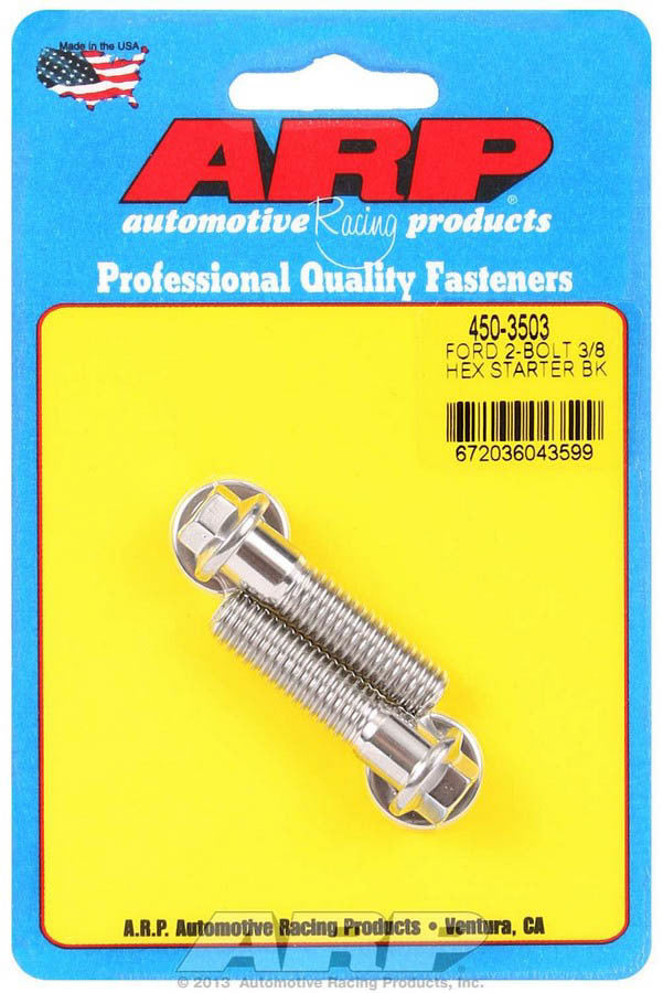 ARP 450-3503 - Starter Bolt Kit SS Hex Ford image
