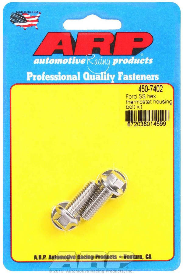 ARP 450-7402 - S/S Thermostat Housing Bolt Kit 6pt. image