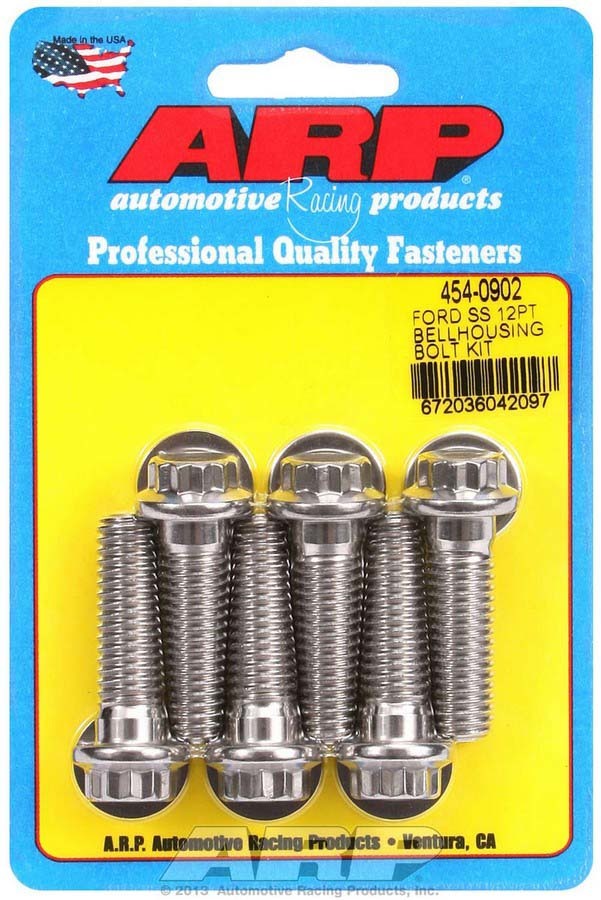 ARP 454-0902 - S/S Bellhousing Bolt Kit - 12pt. Ford image