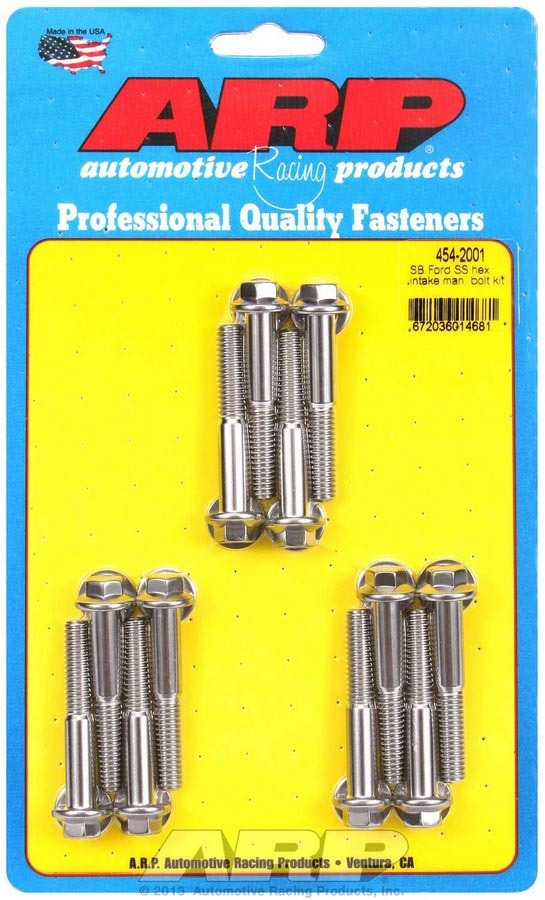 ARP 454-2001 - SBF S/S Intake Bolt Kit 6pt. image
