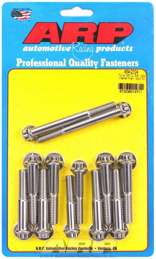 ARP 454-2104 - Ford S/S Intake Bolt Kit 12pt. image