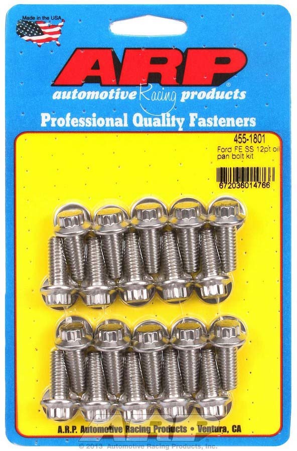 ARP 455-1801 - BBF S/S Oil Pan Bolt Kit 12pt. image