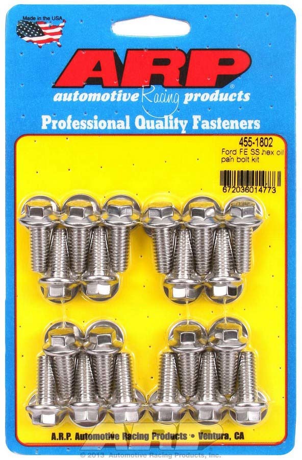 ARP 455-1802 - BBF S/S Oil Pan Bolt Kit 6pt. image