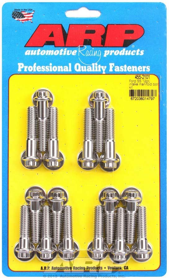 ARP 455-2101 - Ford S/S Intake Bolt Kit 12pt. image