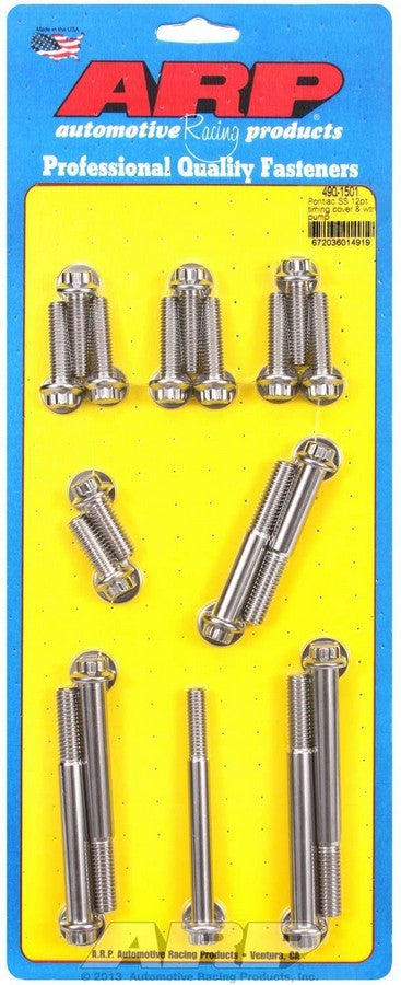 ARP 490-1501 - Pontiac S/S Timing Cover Bolt Kit 12pt. image