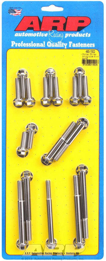 ARP 490-1502 - Pontiac S/S Timing Cover Bolt Kit 6pt. image