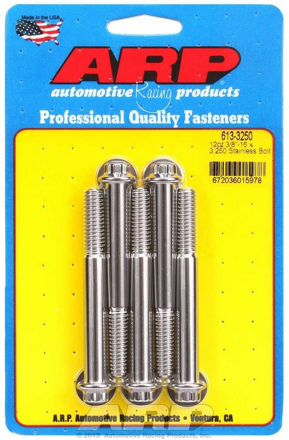 ARP 613-3250 - S/S Bolt Kit - 12pt. (5) 3/8-16 x 3.250 image