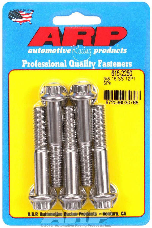 ARP 615-2250 - S/S Bolt Kit 12pt 5pk 3/8-16 x 2.250 image