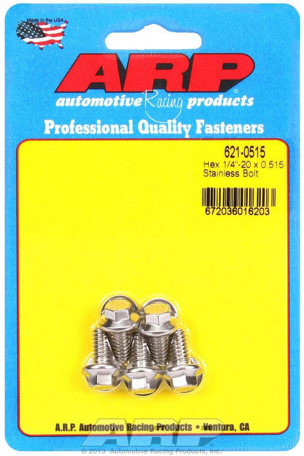 ARP 621-0515 - S/S Bolt Kit - 6pt. (5) 1/4-20 x .515 image