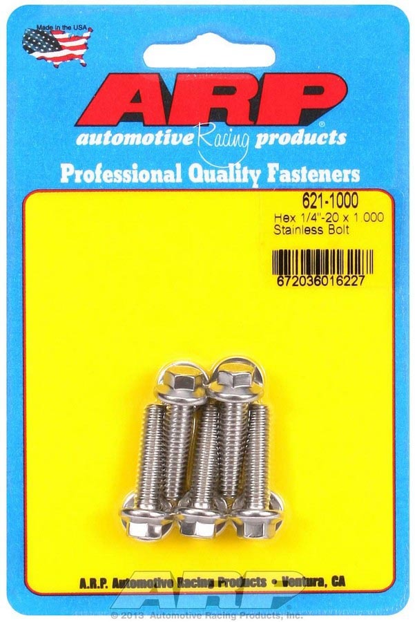 ARP 621-1000 - S/S Bolt Kit - 6pt. (5) 1/4-20 x 1.000 image