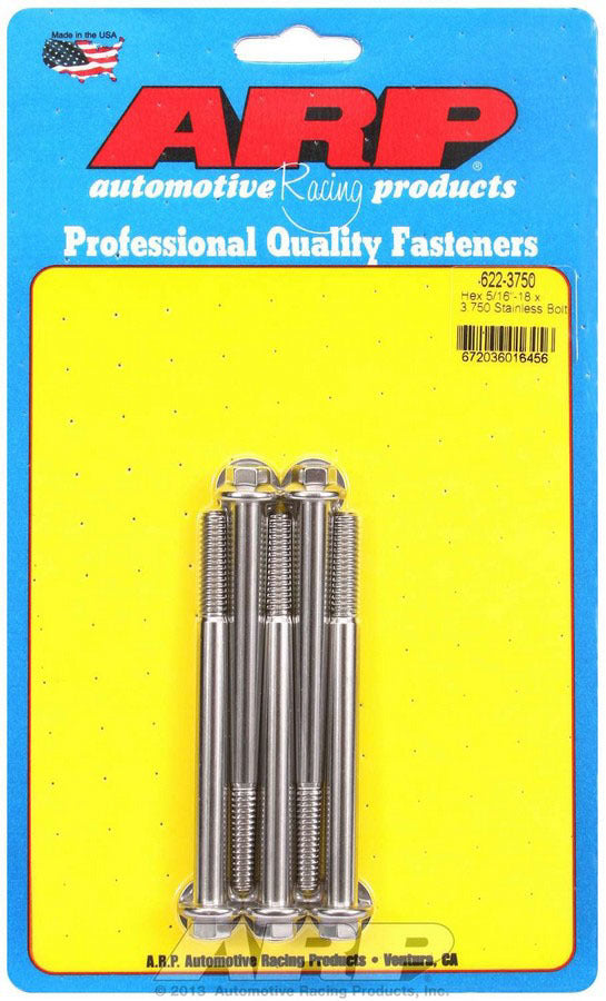 ARP 622-3750 - S/S Bolt Kit - 6pt. (5) 5/16-18 x 3.750 image