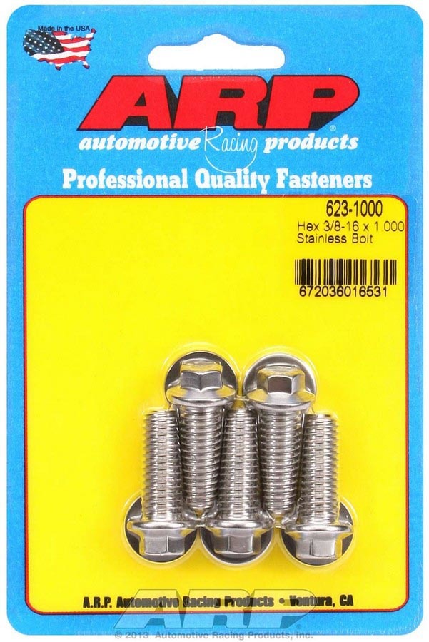 ARP 623-1000 - S/S Bolt Kit - 6pt. (5) 3/8-16 x 1.000 image