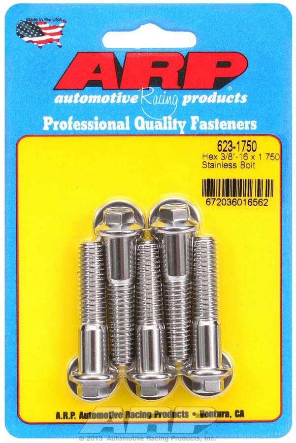 ARP 623-1750 - S/S Bolt Kit - 6pt. (5) 3/8-16 x 1.750 image