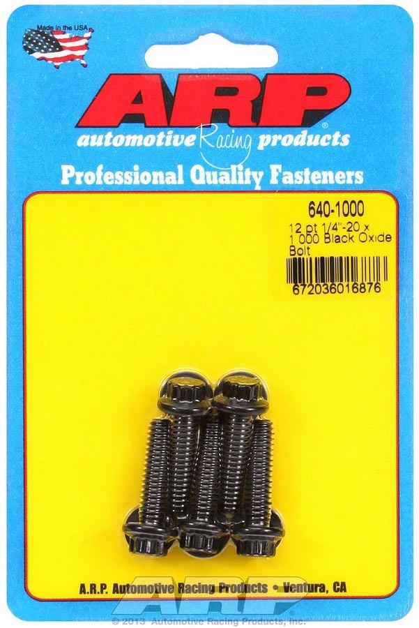 ARP 640-1000 - Bolt Kit - 12pt. (5) 1/4-20 x 1.000 image