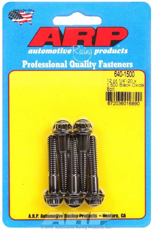 ARP 640-1500 - Bolt Kit - 12pt. (5) 1/4-20 x 1.500 image