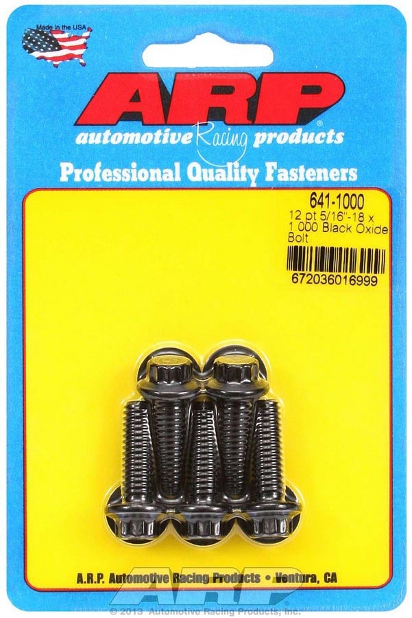 ARP 641-1000 - Bolt Kit - 12pt. (5) 5/16-18 x 1.000 image