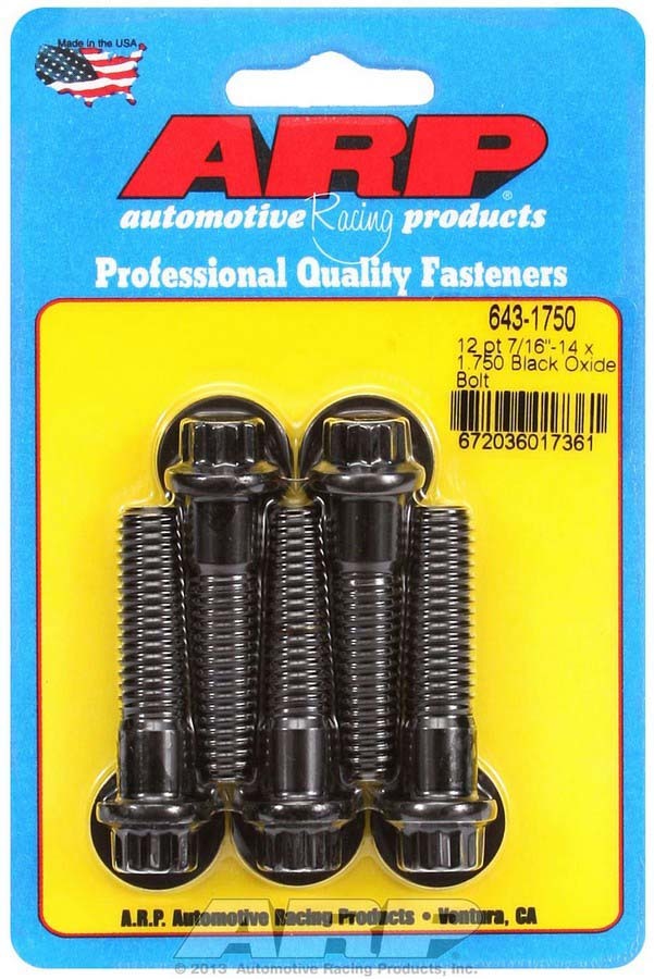 ARP 643-1750 - Bolt Kit - 12pt. (5) 7/16-14 x 1.750 image