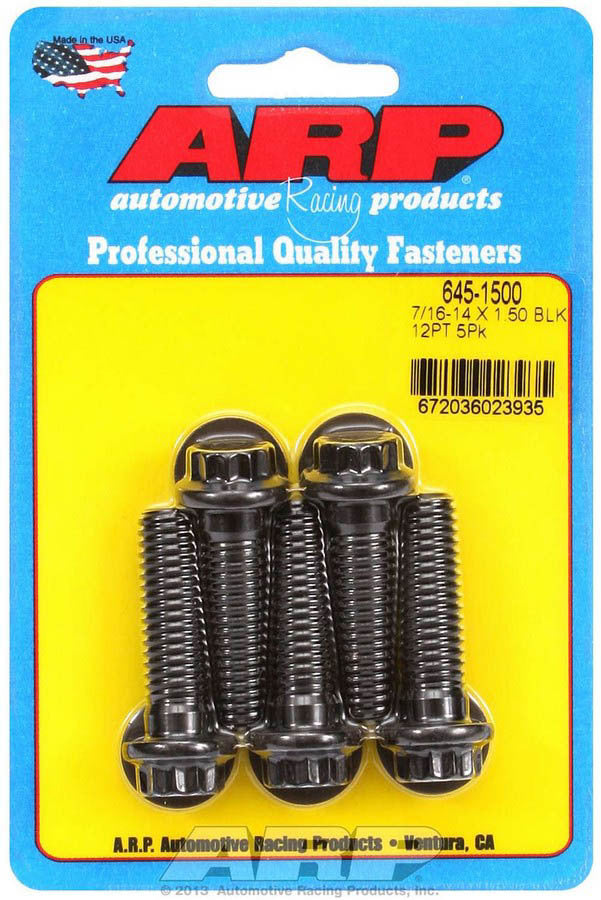 ARP 645-1500 - Bolt Kit - 12pt. (5) 7/16-14 x 1.500 image