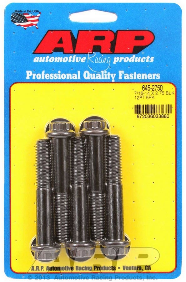 ARP 645-2750 - Bolt Kit - 12pt 5pk 7/16-14 x 2.750 image