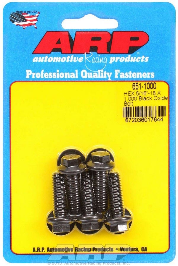 ARP 651-1000 - Bolt Kit - 6pt. (5) 5/16-18 x 1.000 image