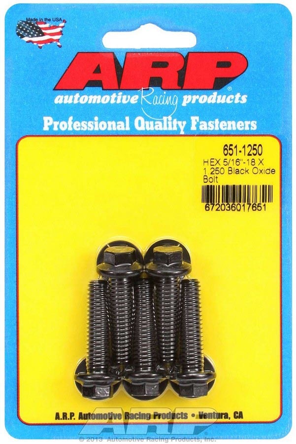 ARP 651-1250 - Bolt Kit - 6pt. (5) 5/16-18 x 1.250 image