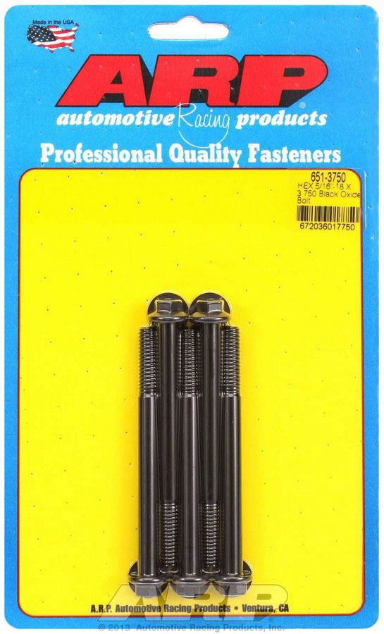 ARP 651-3750 - Bolt Kit - 6pt. (5) 5/16-18 x 3.750 image
