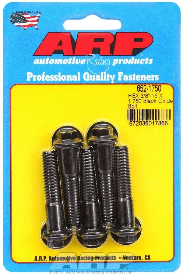 ARP 652-1750 - Bolt Kit - 6pt. (5) 3/8-16 x 1.750 image