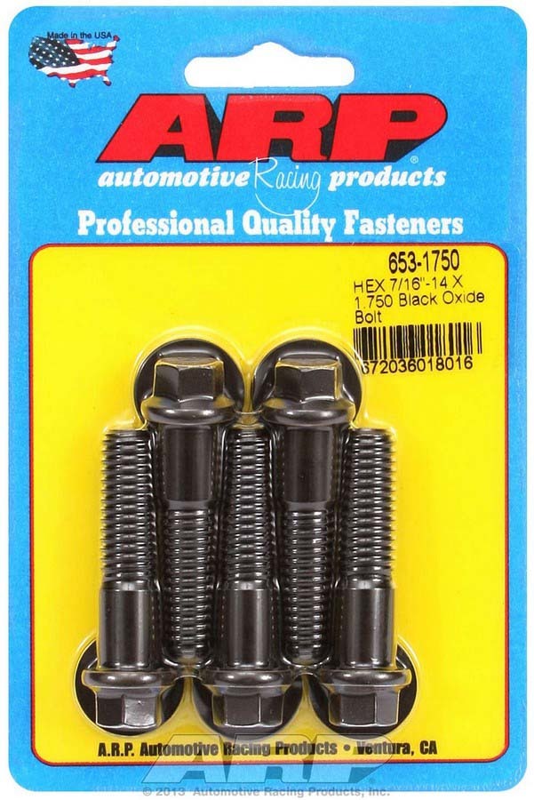 ARP 653-1750 - Bolt Kit - 6pt. (5) 7/16-14 x 1.750 image