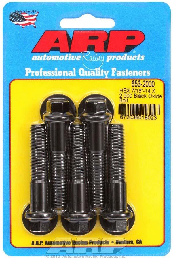 ARP 653-2000 - Bolt Kit - 6pt. (5) 7/16-14 x 2.000 image