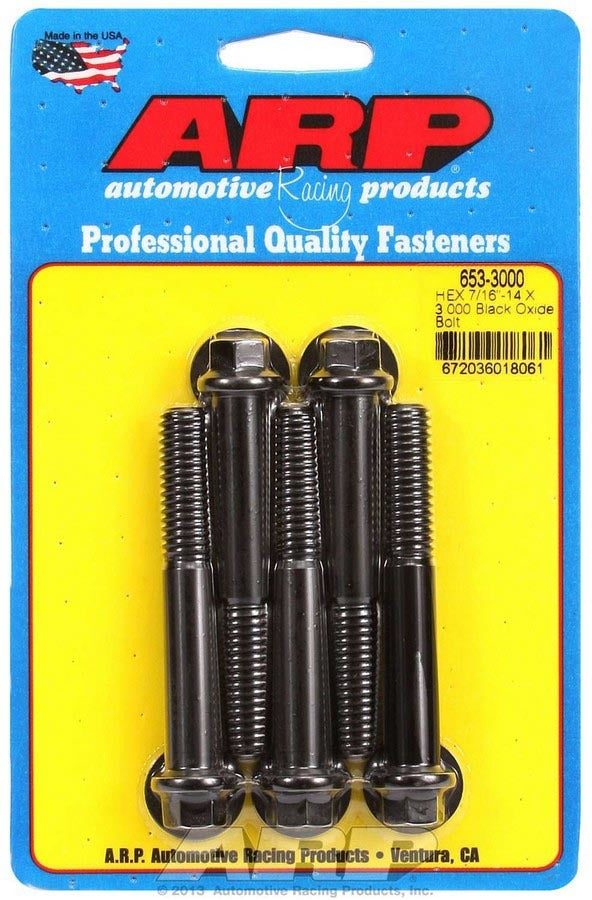 ARP 653-3000 - Bolt Kit - 6pt. (5) 7/16-14 x 3.000 image