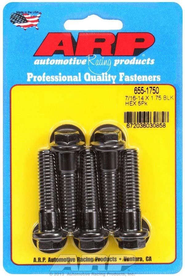 ARP 655-1750 - Bolt Kit - 6pt. (5) 7/16-14 x 1.750 image