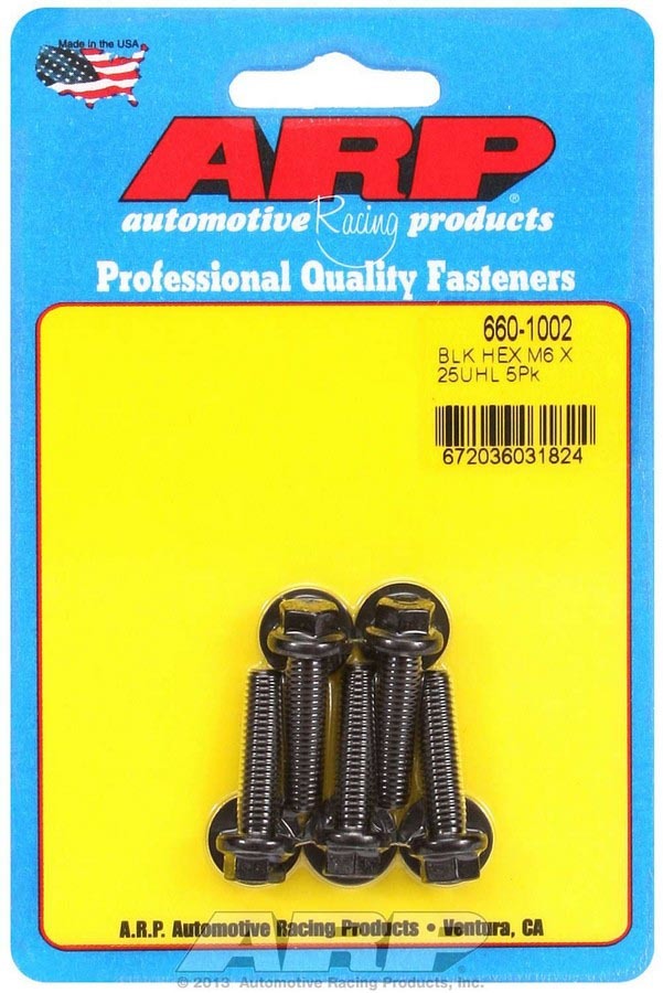 ARP 660-1002 - Bolt Kit - 6pt 5pk 6mm x 1.00 x 25mm image
