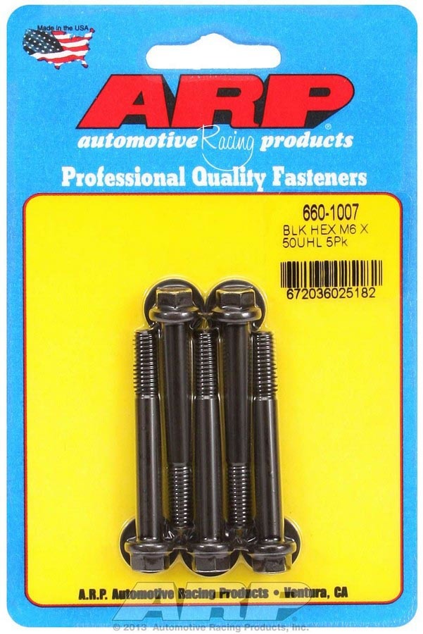 ARP 660-1007 - M6 x 1.00 x 50 6pt Bolt Kit - 5pk image