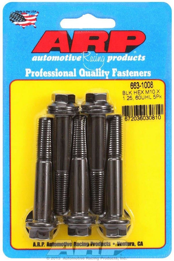 ARP 663-1008 - Bolt Kit - 6pt. (5) 10mm x 1.25 x 60mm image