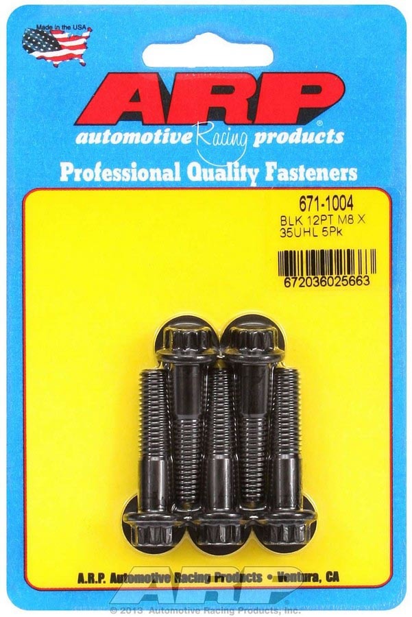 ARP 671-1004 - Bolt Kit - 12pt. (5) 8mm x 1.25 x 35mm image