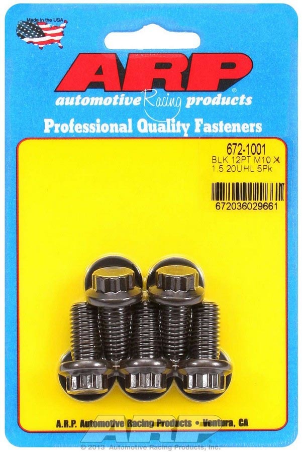 ARP 672-1001 - Bolt Kit - 12pt. (5) 10mm x 1.5 x 20mm image