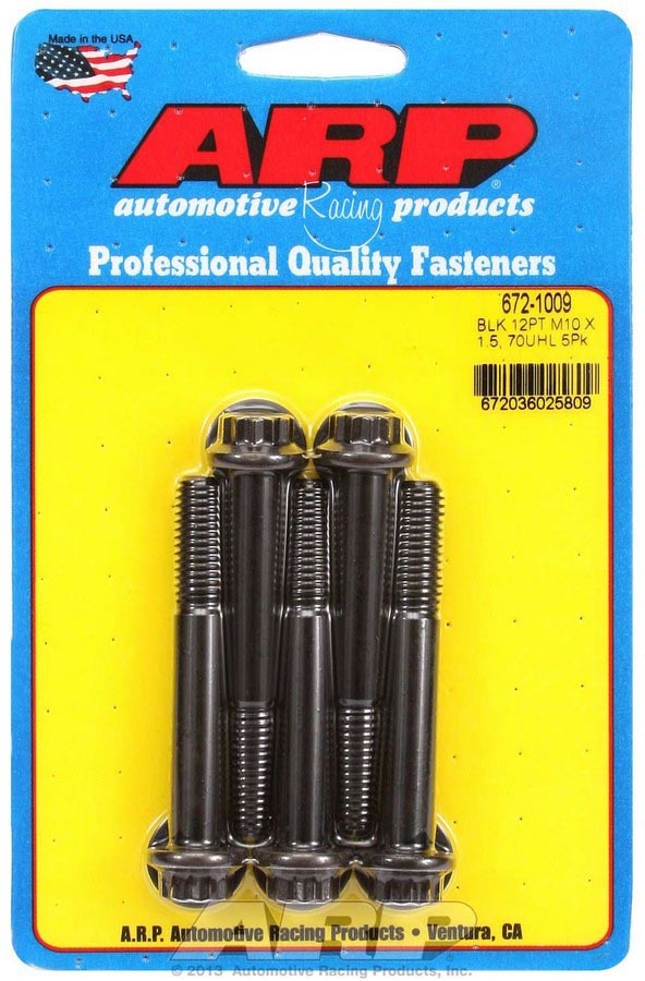 ARP 672-1009 - Bolt Kit - 12pt. (5) 10mm x 1.5 x 70mm image