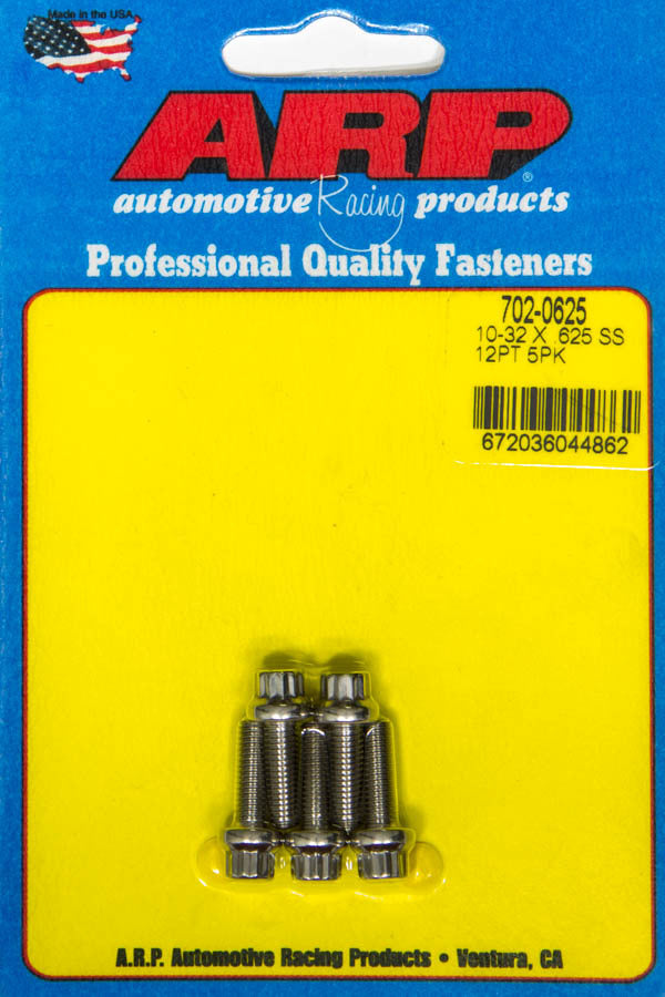 ARP 702-0625 - S/S Bolt Kit -12pt (5pk) 10-32 x .625 image