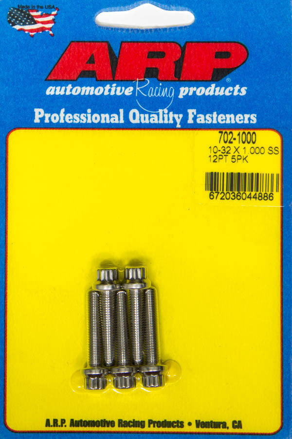 ARP 702-1000 - S/S Bolt Kit -12pt (5pk) 10-32 x 1.000 image