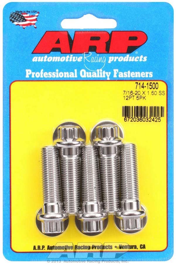 ARP 714-1500 - Bolt Kit - SS 12pt 5pk 7/16-20 x 1.500 image